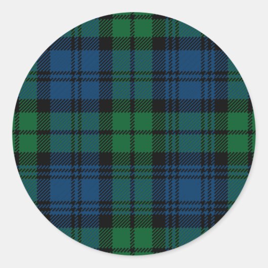 Clan Campbell Ronde Sticker (Voorkant)