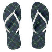 Clan Campbell Tartan Blauw en Groen Plaid Teenslippers (Voetbed)