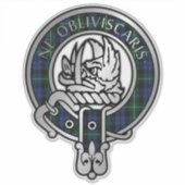 Clan Campbell Tartan Crest Sticker (Voorkant)