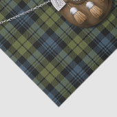 Clan Campbell Tartan en Sporran Tissuepapier (Detail)