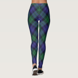 Clan Campbell Zwart horloge Schotse Tartan Leggings