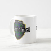 Clan Carmichael Dynastie écossaise Tartan Mugs Cup (Devant gauche)