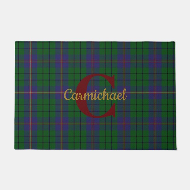 Clan Carmichael Pset Monogrammed Deurmat (Voorkant)