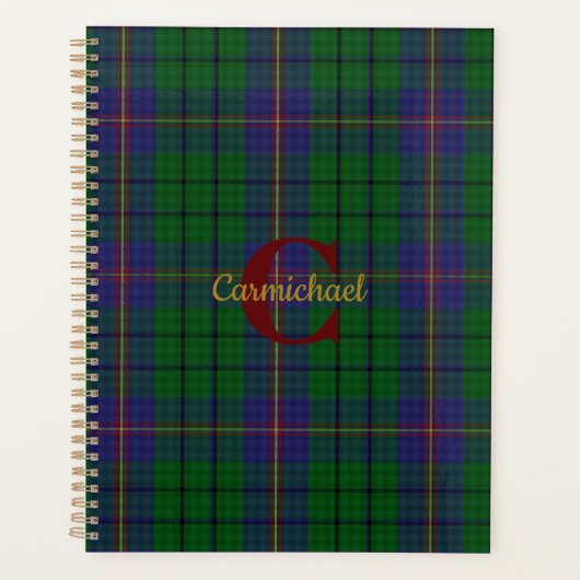 Clan Carmichael Pset Monogrammed Planner (Voorkant)