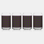 Clan Carnegie Crest Badge en Tartan Blikvorm Glas (Achterkant)