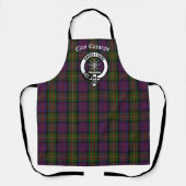 Clan Carnegie Crest Badge en Tartan Schort (Voorkant)