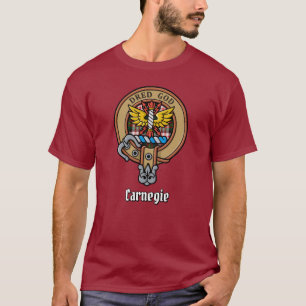 Clan Carnegie Crest over Jurk Tartan