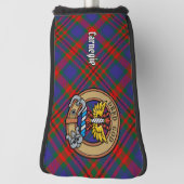 Clan Carnegie Crest over Tartan Golfheadcover (Draai 90)