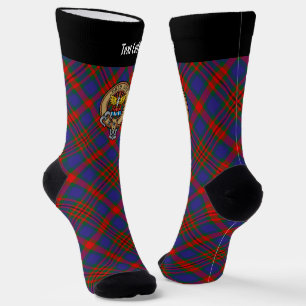 Clan Carnegie Crest over Tartan Sokken
