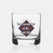 Clan Carnegie Crest over Tartan Whisky Glas (Achterkant)