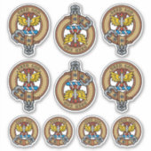 Clan Carnegie Crest Sticker Set (Voorkant)