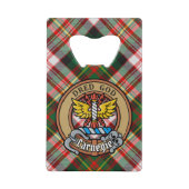 Clan Carnegie Crest sur la robe Tartan (Devant)