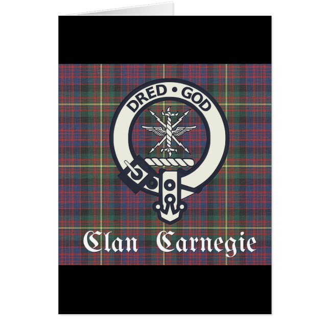 Clan Carnegie Crest Tartan (Voorkant)