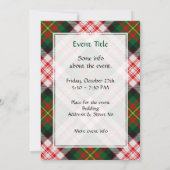 Clan Carnegie Jurk Tartan Kaart (Achterkant)