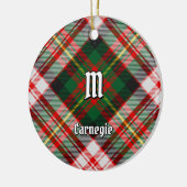 Clan Carnegie Jurk Tartan Keramisch Ornament (Links)