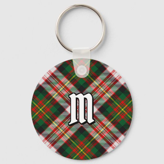 Clan Carnegie Jurk Tartan Sleutelhanger (Voorkant)