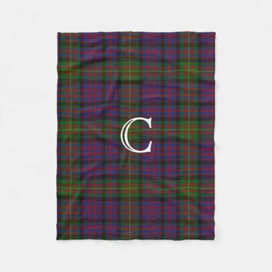 Clan Carnegie Pset Monogram Fleece Blanket (Voorkant)