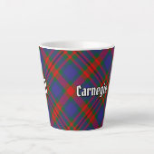 Clan Carnegie Tartan Latte Mok (Voorkant)