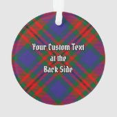 Clan Carnegie Tartan Ornament (achterkant)