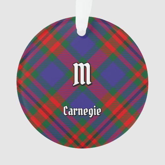 Clan Carnegie Tartan Ornament (voorkant)