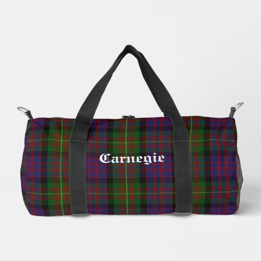Clan Carnegie Tartan  Plunjezak (Voorkant)