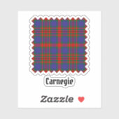 Clan Carnegie Tartan Sticker (Vel)