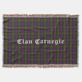 Clan Carnegie Tartan Throw Blanket Deken