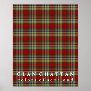 Clan Chattan Colors of Scotland Tartan Poster