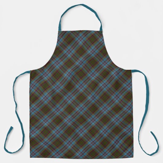Clan Chef Anderson Tartan Pset Pattern Schort (Voorkant)