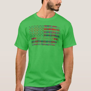 Clan Chisholm Artefact Schotse tartan US vlag kil T-shirt