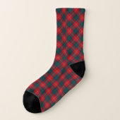 Clan Chisholm Tartan Chaussettes carrées rouges et (Gauche - extérieur)