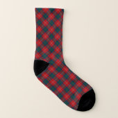 Clan Chisholm Tartan Chaussettes carrées rouges et (Gauche intérieur)