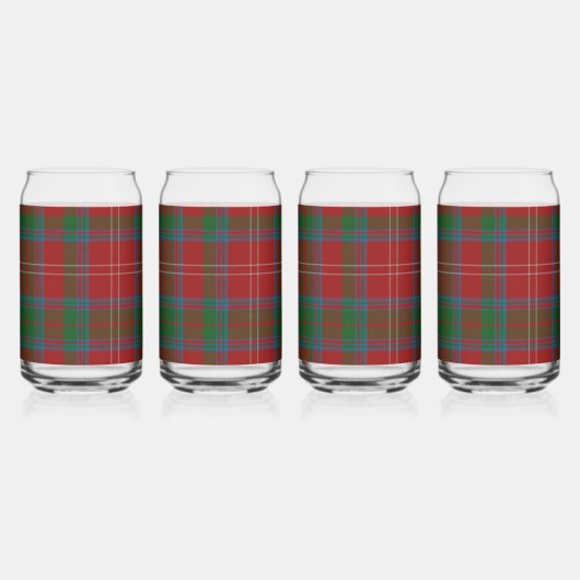 Clan Chisholm Tartan & Crest Badge Blikvorm Glas (Achterkant)