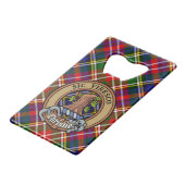 Clan Christie Crête sur Tartan (Devant Angle)
