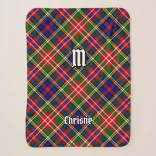 Clan Christie Tartan Sherpa Deken