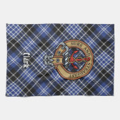 Clan Clark Crest Kitchen Towel Theedoek (Horizontaal)