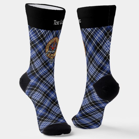 Clan Clark Crest over Tartan Socks Sokken (Gebogen)