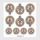 Clan Clark Crest Sticker Set (Vel)