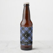 Clan Clark Tartan Bier Etiket (Voorkant)