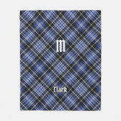 Clan Clark Tartan Fleece Blanket Deken (Voorkant)