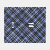 Clan Clark Tartan Fleece Blanket Deken (Voorkant (Horizontaal))