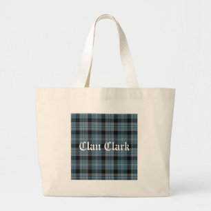 Clan Clark Tartan Grote Tote Bag