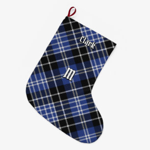 Clan Clark Tartan Kerstmis stoppen Grote Kerstsok