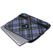Clan Clark Tartan Laptop Sleeve (Voorkant onderkant)