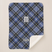 Clan Clark Tartan Sherpa Deken (Voorkant)