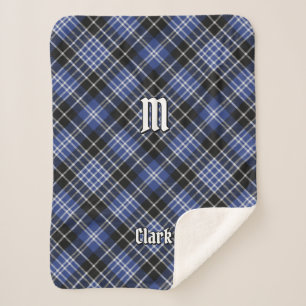 Clan Clark Tartan Sherpa Deken