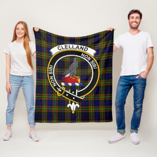 Clan Clelland Schotse Ruit Plaid Fleece Deken