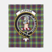 Clan Clephane Tartan Fleece Deken (Voorkant)