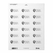 Clan Cochrane Crest Adresetiketten Etiket (Full Sheet)