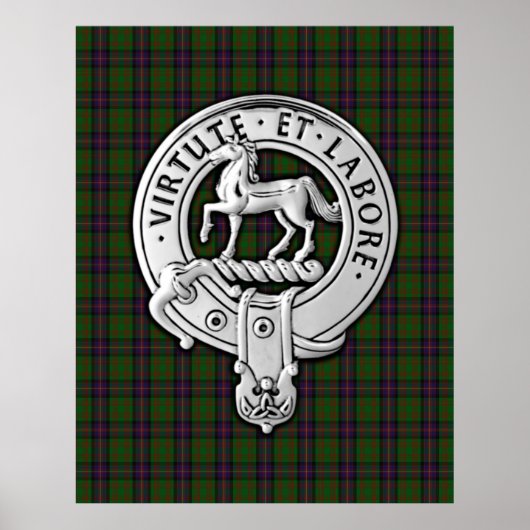 Clan Cochrane Crest & Tartan Poster (Voorkant)